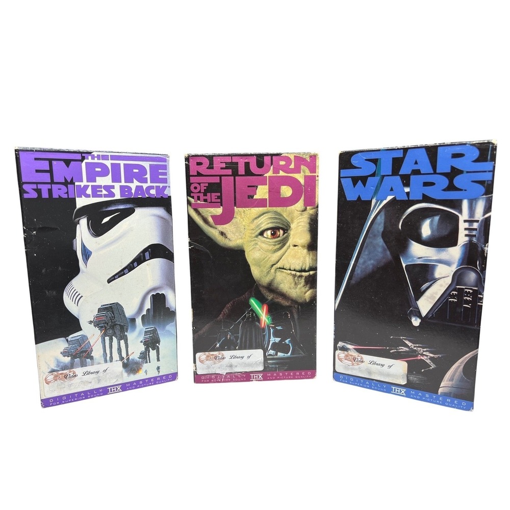 Star Wars‎ Trilogy VHS Box Set 1995 THX Digitally Mastered Original 3 Movies
